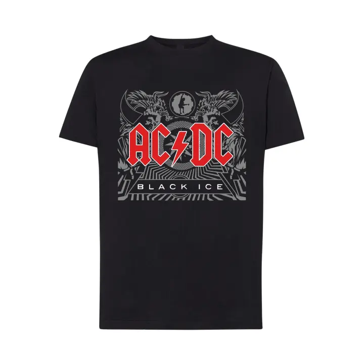 AC/DC Black ice - Camiseta algodón premium hombre mujer unisex rock and roll - 1
