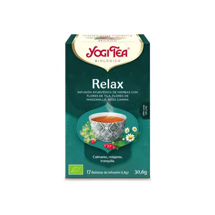 Yogi Tea Relax 17 Filtros Bioclub - Infusión Relajante de Manzanilla, Hinojo y Tila - 1