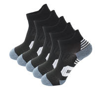5Pares De Calcetines De Pies Para Hombre Nuevos Primavera Ankle Tejidos Gruesos Deporte Al Aire Libre Fitness Transpirables Secado Rápido Resistente Al Desgaste Cortos Para Correr - details 9