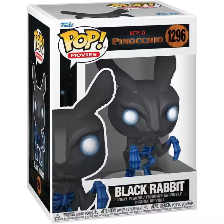 FUNKO POP - Movies - Pinocchio - Black Rabbit - Idea de Regalo - Producto Oficial - Coleccionable - Edad recomenda mayores de 3 años - 1
