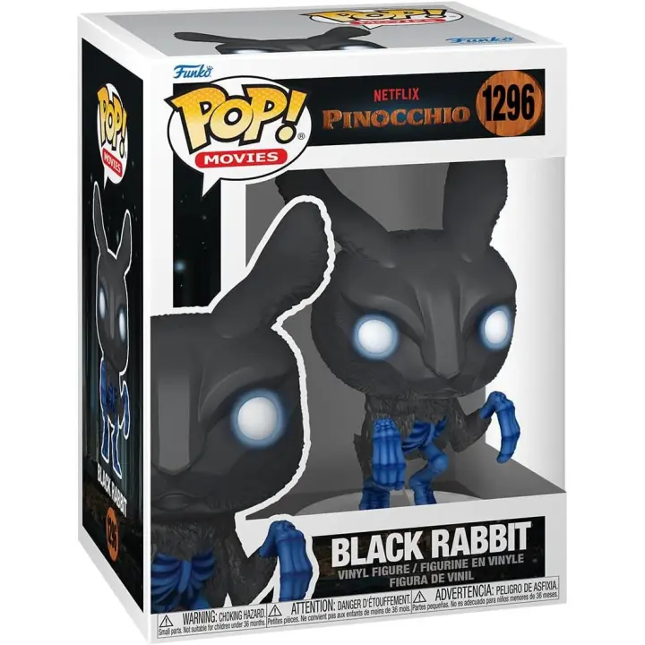 FUNKO POP - Movies - Pinocchio - Black Rabbit - Idea de Regalo - Producto Oficial - Coleccionable - Edad recomenda mayores de 3 años - 1