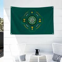 Bandera De Polyester Para Exteriores Con Cuatro Agujeros Estilo Aesthetic De Celtic Fc Decoración De Habitación Y Exterior - details 6
