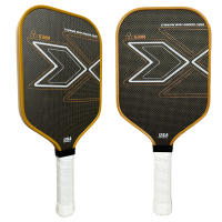 Pala De Pickleball De Titanio Con Cuatro Capas De Fibra De Carbono Y Núcleo De Cera De Azúcar Superficie De Tela Fresada Rugosa Para Mejor Agarre - details 2