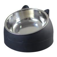 Tazas Para Gatos De Acero Inoxidable Con Base Antideslizante Alimentación Y Agua Protectora De Cuello Taza Inclinada 15 Grados 200ml - details 2
