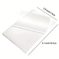 50 PCS Hojas De Laminado Autoadhesivas 2.9 X 4.1 Pulgadas Transparentes Sin Máquina Necesaria Para Suministros De Oficina - details 1