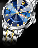 Reloj De Pulsera Cuarzo POSHI Para Hombre Resistente Al Agua Con Calendario Y Semana Luminoso Manos Dual Moda Y Casual - details 7