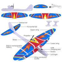 Avión De Mano Eléctrico Para Niños Con Luz LED Modelos De Aviación De Esponja Regalo Para Niños Y Niñas Edad Recomendada 3-18 Años - details 2