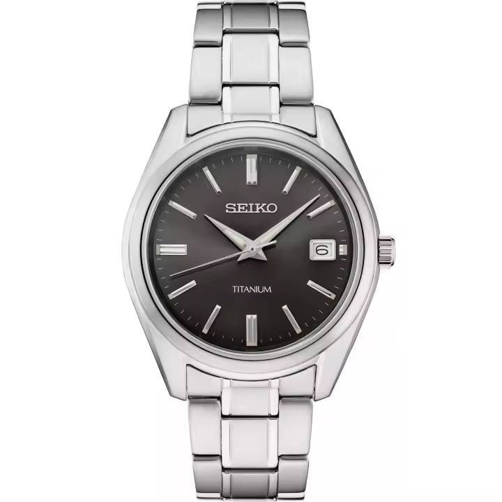 reloj clásico hombre Titanio Seiko NeoClassic Titanium SUR375P1 40.2mm 100m WR cristal de zafiro caja y correa de titanio - 1