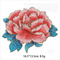 Parche Bordado De Pekín 1 Pieza 16.5*13.5cm Azul Rosa Verde Morado Para Vestido De Noche DIY Sin Pegamento Femenino Material Poliéster - details 9