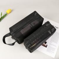 Bolsa De Maquillaje Para Viaje Negra Con Malla Y Cierre De Cremallera Organizador De Cosméticos Para Mujeres Bolsa De Lavado De Artículos De Higiene Personal - details 8