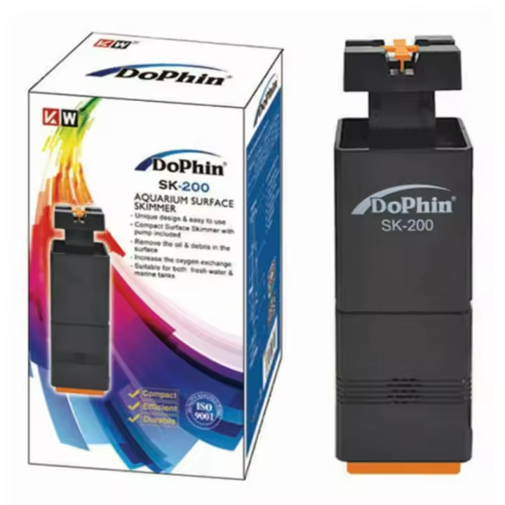 Dolphin SK200 Escobilla De Superficie Para Acuario 3W 200L/H Accesorio De Filtro Para Peces - 1