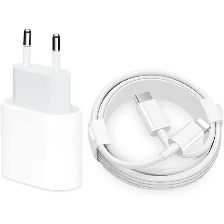 Cargador rápido USB-C de 20 W con cable Type-C a Lightning, 20W Adaptador USB C, PD 3.0, Adaptador de Corriente para iPhone 14 13 12 SE, AirPods iPad, Samsung Galaxy,Cargador de Corriente Enchufe Cargador Rápido - 1