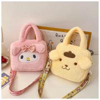 Bolso De Hombro De Peluche Sanrio Estilo Dibujos Animados Hello Kitty Kuromi Melody Bolso Cruzado Lindo Para Niños Regalo De Cumpleaños - details 14