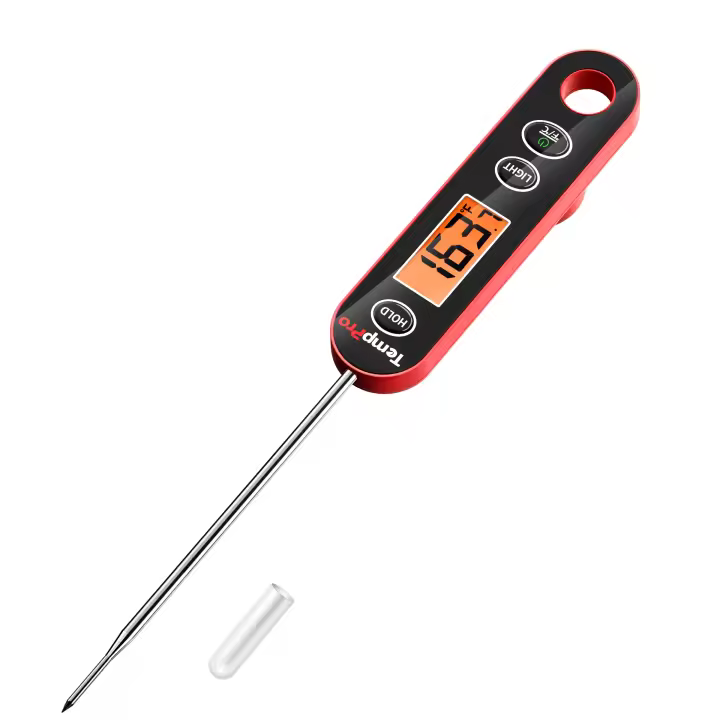 Termómetro Digital Instantáneo TempPro IC6030 Para Cocinar Hornear Asar Con Pantalla Retroiluminada Longitud De Punta De Acero Inoxidable 4.72 Pulgadas - 1