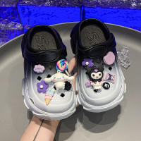 Sandalias De Verano Para Niñas Sanrio Cinnamoroll Kuromi Con Suela Gruesa Y Suave Comodidad Casual Playa Zapatos Hidráulicos - details 7