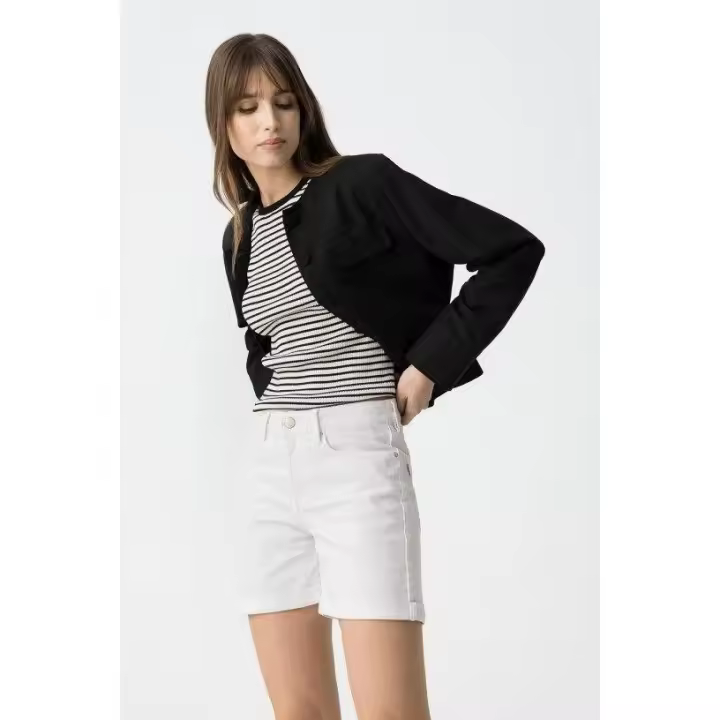 Faldas y shorts Marcas Mujer Ropa Tiffosi Tiffosi mujer  Short vaquero -Tiffosi- Rachel_38 blanco - 1
