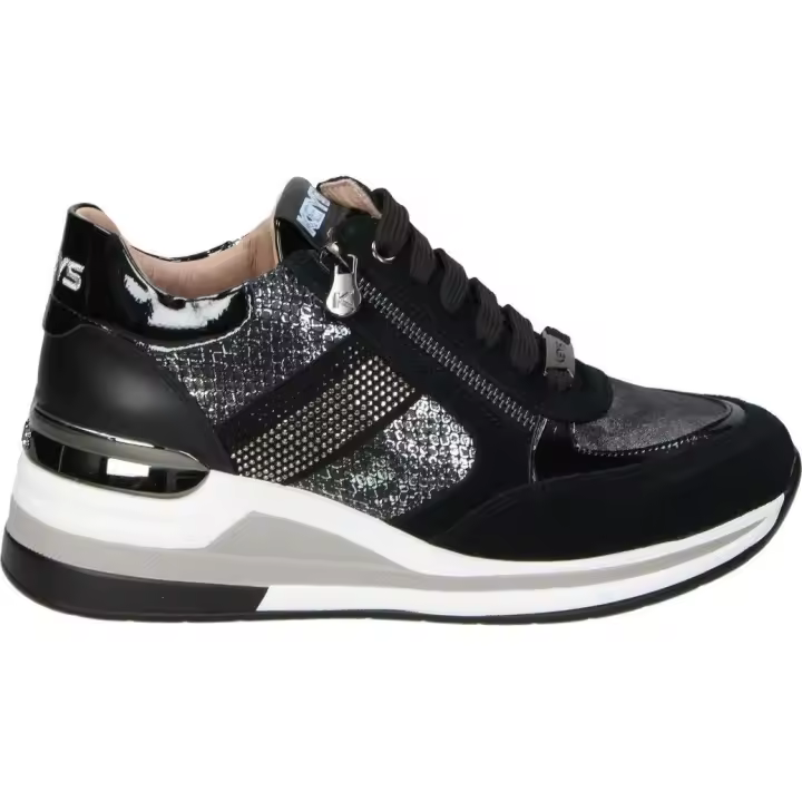 ZAPATOS DE LA MARCA KEYS K-8322 MODA JOVEN - ZAPATILLAS EN COLOR NEGRO - SNEAKERS CON CIERRE DE CORDONES - CÓMODAS Y DE ALTA CALIDAD - 1