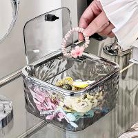 Organizador De Accesorios De Cabello En Acrílico Transparente Caja De Almacenamiento Para Cinturones De Cabello Clips De Cabello Algodón Suave Y Capsulas De Limpieza - details 1