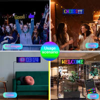 Panel De Pantalla LED Matriz De Pixeles Bluetooth APP Para Coche Hotel Bar Programmable LED Flexible Display Luz Nocturna DIY - details 11