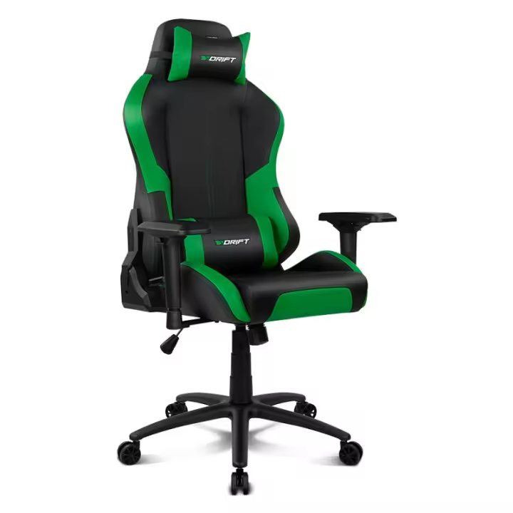 Silla gaming drift dr250 negro - verde - 1
