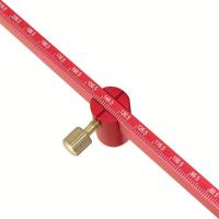 Regla De Dibujo Ajustable Compás De Aluminio Hallazgo De Centro Herramienta De Carpintería Fija Punto Marca Línea Calibradora - details 20