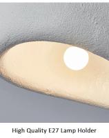 Lámpara De Techo Minimalista LED Nordic Wabi Sabi Para Sala De Estar Dormitorio Decoración Moderna De Hogar Fijación En La Superficie - details 7