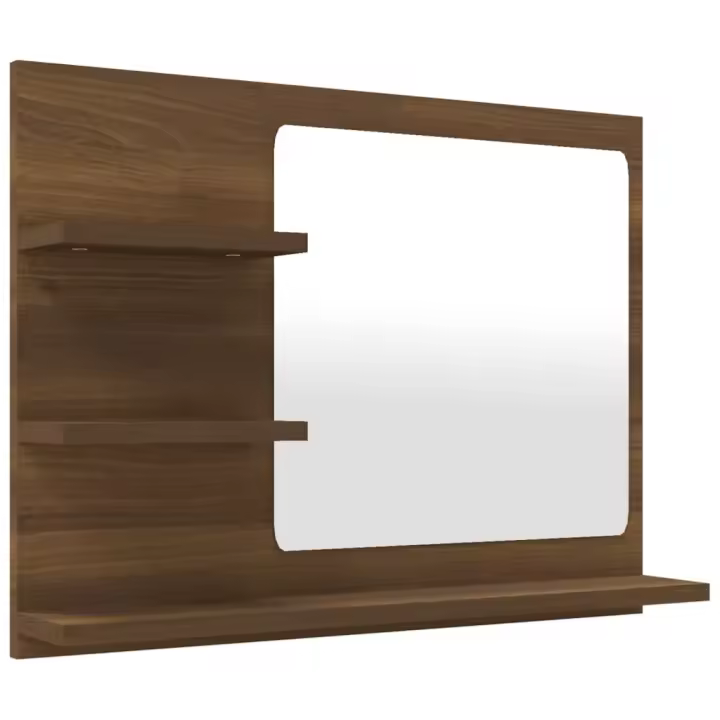 ¿Espejo de BA? O Madera contrachapada Marron Roble 60x10,5x45 cm - 1