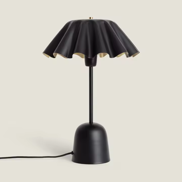 Ledkia Lámpara de Mesa Metal Nallur Negro - 1