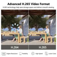 Cámara de vigilancia exterior, cámara de vigilancia Wifi para exteriores de doble lente de 2,4 Ghz, detección humana-IP66 resistente al agua - details 10