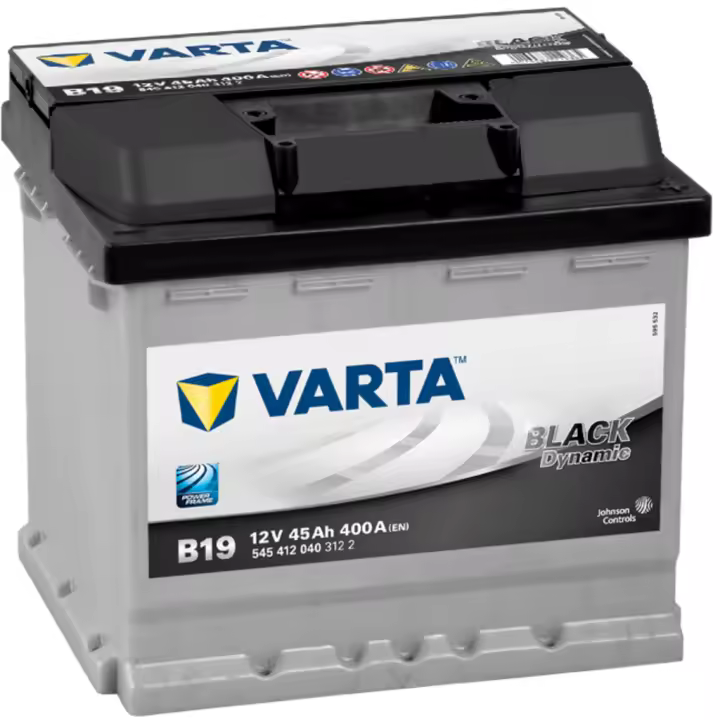 Batería VARTA B19 Black Dynamic 45Ah 12V 400A - Para Vehículos Urbanos y Utilitarios - Alta Fiabilidad - 1