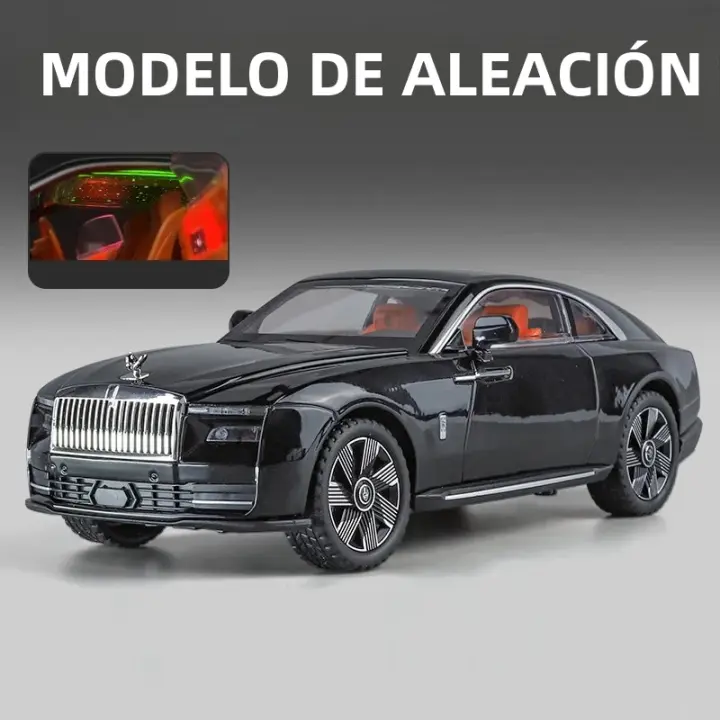  Rolls Royce Spectre De 1:24 En Aleación Con Luz Y Sonido Vehículo De Juguete a Escala Con 5 Puertas Abiertas Regalo Perfecto Para Niños - 1