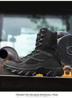 Botas De Motocicleta Para Hombres Botas Tácticas Botas De Desierto Para Fuerza Especial Botas De Senderismo Al Aire Libre Zapatos De Seguridad De Tobillo - details 25