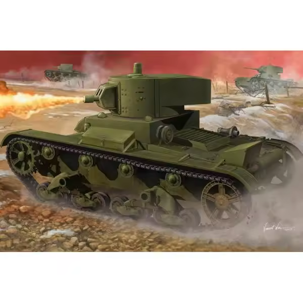 HOBBY BOSS 82498 OT-130 SOVIÉTICA LLAMA TIRADOR TANQUE 1/35 KIT - 1