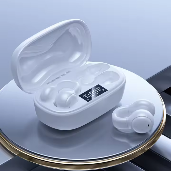 Auriculares con Bluetooth clip inalámtricos use prolongado Sin Dolor auriculares no penetran en el oído - 1