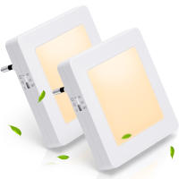 Aigostar 2 Piezas Luz Nocturna Infantil con Sensor de Luz, Luz Noche LED Enchufe, Luz Quitamiedos Infantil para Habitación de Niños, Baño, Pasillo, Cocina, Escaleras, Blanco Cálido - details 1