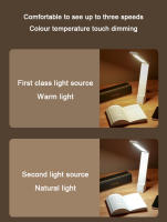 Lámpara De Escritorio LED Plegable Con Carga Y Enchufe Protección Ocular Para Aprendizaje Y Dormitorio Iluminación De Mesa Contemporánea - details 3