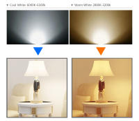 6 uds. Bombilla Led C37 forma de vela 3W/5W/6W/7W/8W/9W, luz blanca/fria y amarilla/luz calida 6500K y 3000K, casquillo grande E27, pack de 6 uds, Don Feliz - details 2