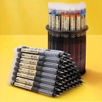 10PCS Bolígrafos De Gel De Alta Calidad Tipo Aguja En Tinta Negra Roja Y Azul Para Escuela Y Oficina Suministros Kawaii - details 2