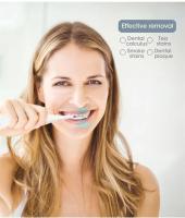 Cepillo de dientes eléctrico con limpieza Sónica, 3 en 1, para eliminar el sarro, blanquear los dientes, cuidado bucal, carga USB, cabezal de reemplazo - details 5