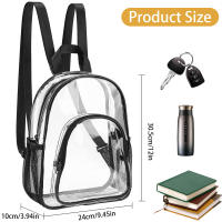 Mochila Pequeña Transparente De PVC Duradera Mochila Ligera Para Trabajo Deportes Al Aire Libre Estilo Mini Cute - details 3