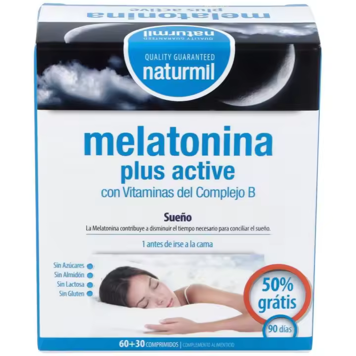 Naturmil Melatonina Plus Active 1_9Mg 60Comp - 1
