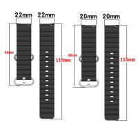 Correa De Silicona Para Reloj Samsung Galaxy Watch 6 Classic/5 Pro-3/Active 2/Gear Huawei GT 2 3 pro 22mm 20mm Accesorio De Reloj - details 9
