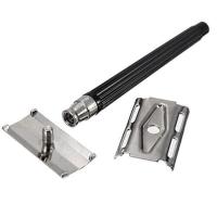 Afeitadora Manual Para Hombres Cuchillo De Acero Inoxidable Doble Faja Antiguo Clásico Herramienta De Eliminación De Vello - details 1