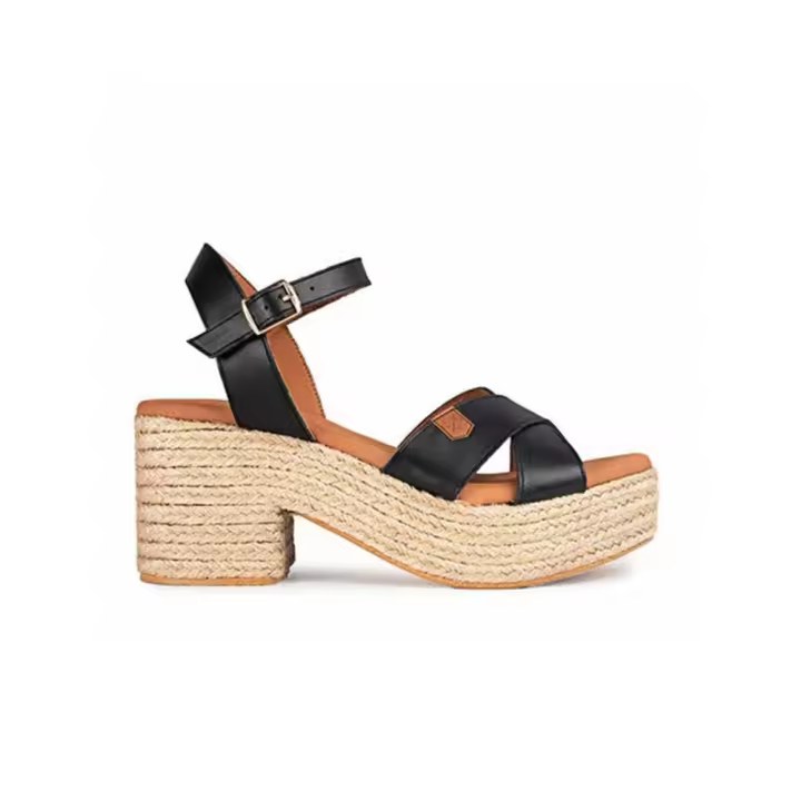 Sandalias de tacón Popa Clifton Mujer Negro - 1
