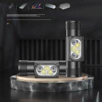 Linterna Frontal LED De Alta Potencia Recargable USB Tipo-C Luz Blanca Y Verde Memoria Para Camping Caza Farol De Mano - details 0