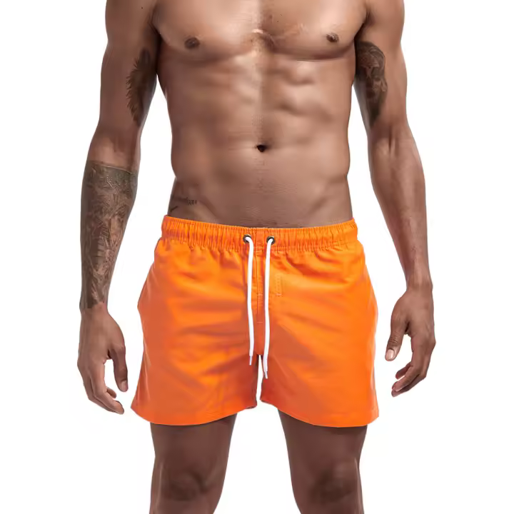 Shorts De Natación Rápidos Para Hombres Con Cinturón Ajustable Y Bolsillos Para Surfear Y Playa Estilo Casual Verano Transpirables Y Cómodos - 1