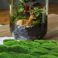 Manta De Hierba Artificial Decorativa Imitación De Mostrador Verde Para El Hogar Accesorios De Decoración De Jardín Cortina De Hierba Falsa De Algodón - details 0