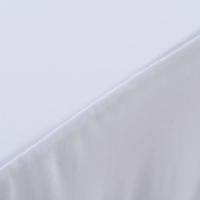 vidaXL Fundas elásticas para mesa 2 uds con falda 243x76x74 cm blanco - details 2