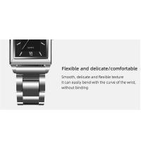 Reloj De Pulsera De Cuarzo Para Hombre Estilo Fashion Y Casual Material De Correa De Cuero Y Acero Inoxidable Rectangular Reloj De Mano Luminosa Fecha Completa Resistente Al Agua - details 8