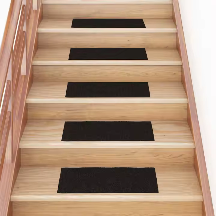 vidaXL Alfombrillas escaleras autoadhesivas 30uds 60x25 cm - 1
